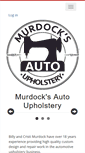 Mobile Screenshot of murdocksautoupholstery.com